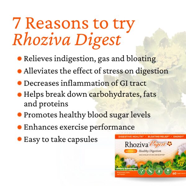 Cierre del envase de Rhoziva Digest