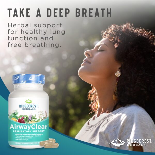 Ridgecrest Herbals AirwayClear suplemento respiratorio natural