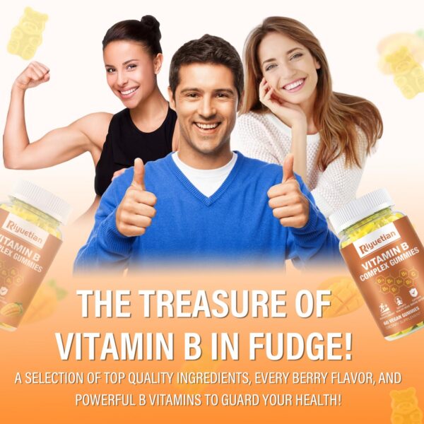 Version 1.0.0 Envase portátil de Riyuetian Vitamina B Gomitas