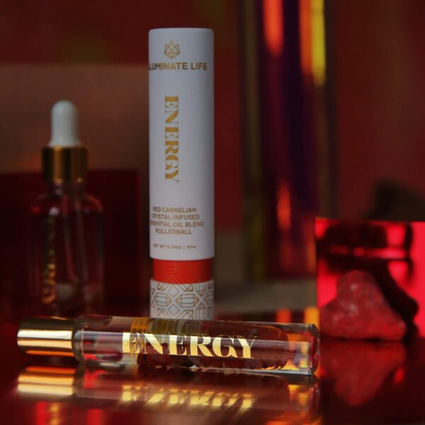 Version 1.0.0 Rodillo con aceites y cristales amazonita para equilibrio