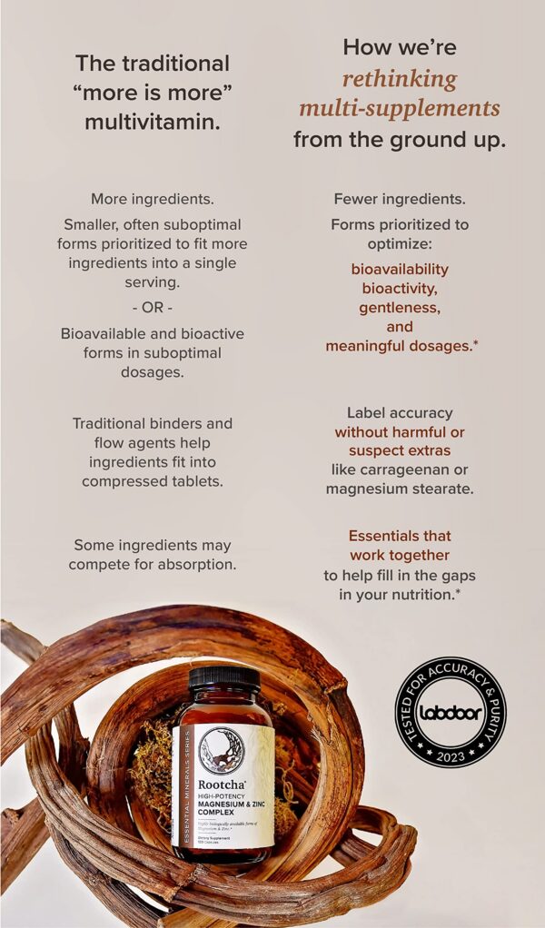 Version 1.0.0 Detalles de ingredientes en etiqueta de Rootcha