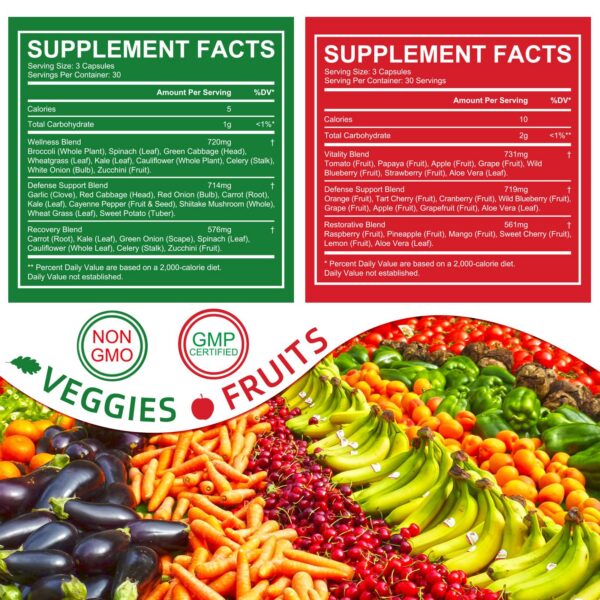 Frutas y verduras ilustradas