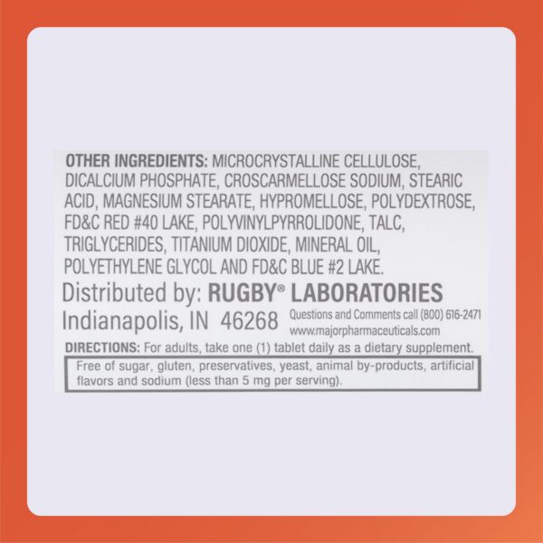 Rugby Nephro-Vite vitaminas multivitamínicas suplemento