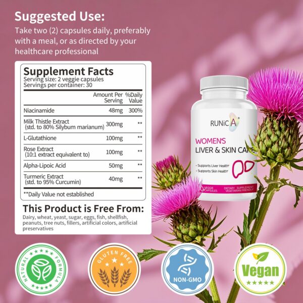 RUNICA envase suplemento vegano para mujeres 60 cápsulas