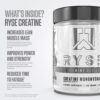 Etiqueta frontal de Ryse Creatina