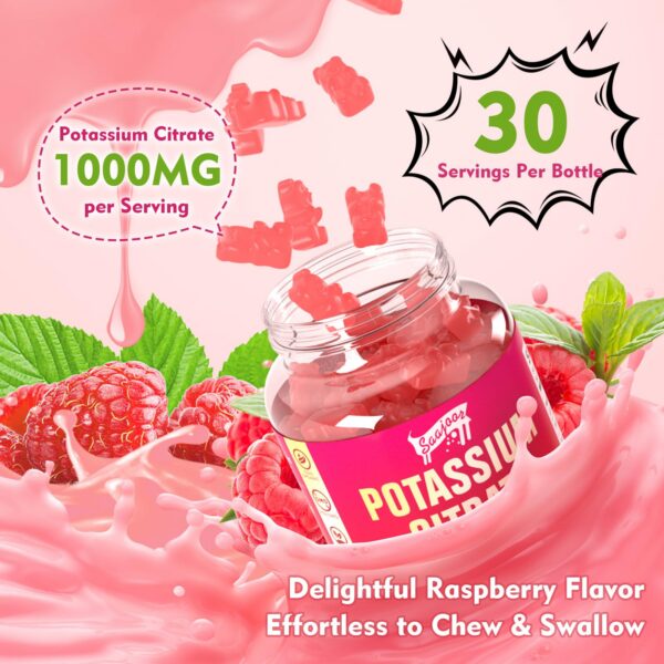 Frasco de 60 gomitas y etiqueta