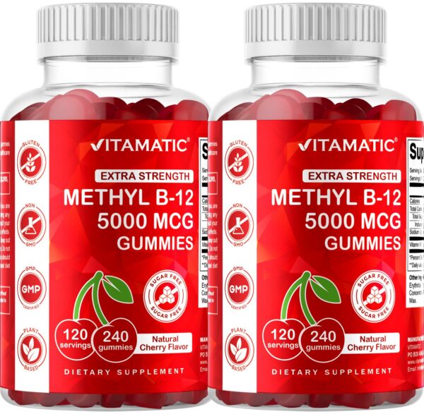 Sabor cereza natural gomitas Vitamatic vitamina b12