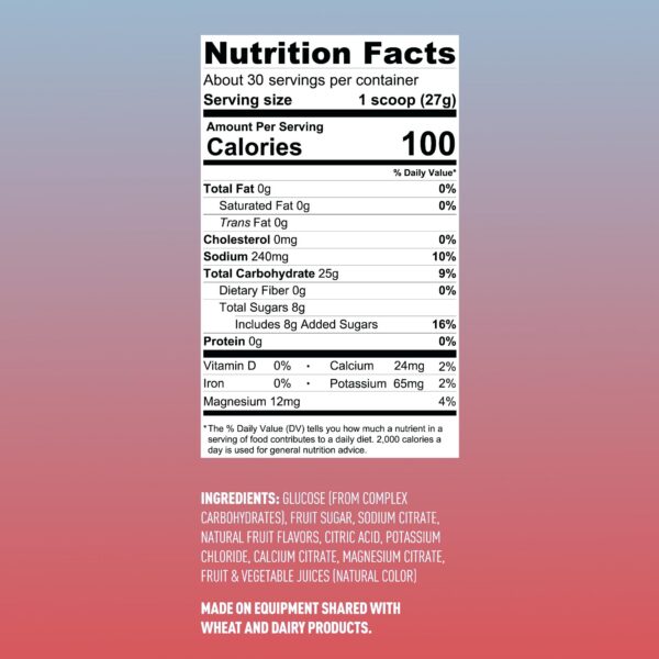 Version 1.0.0 Sabor Fluid Performance té fruta pasión con 50mg cafeína