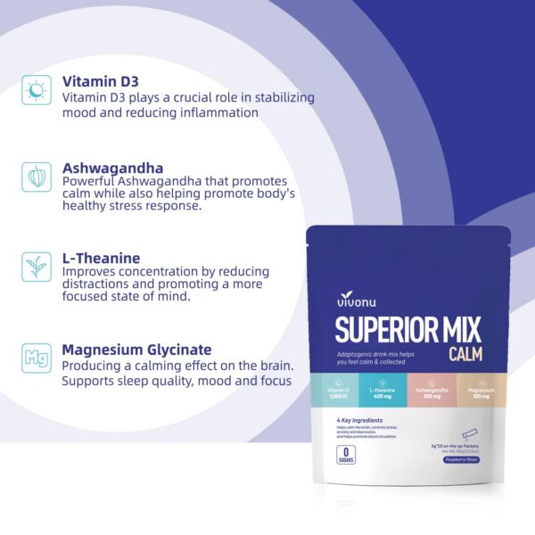 Sabor frambuesa VivoNu Calm & Sleep