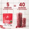 Sabor natural intenso de frambuesa en polvo orgánico Jungle Powders