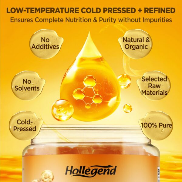 Sabor y presentación gomitas Hollegend con zinc y saw palmetto