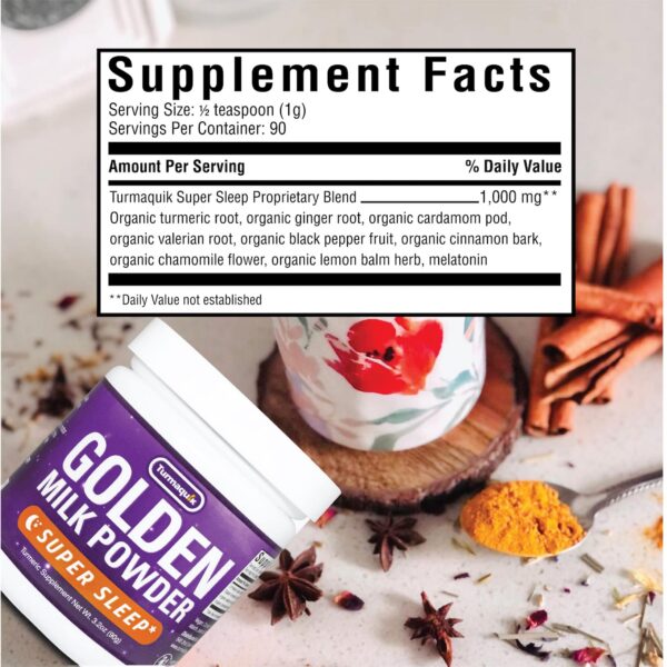 Sachet Turmaquik polvo golden milk mezcla ayurvédica