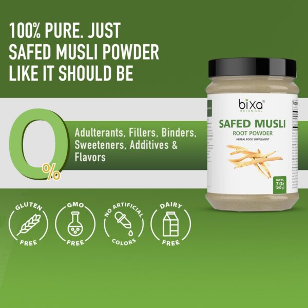 Envase Safed Musli polvo