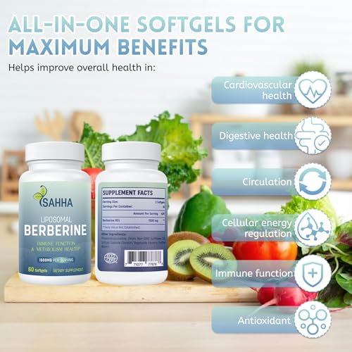 Version 1.0.0 Sahha Berberina Liposomal 1500mg cápsulas presentacion