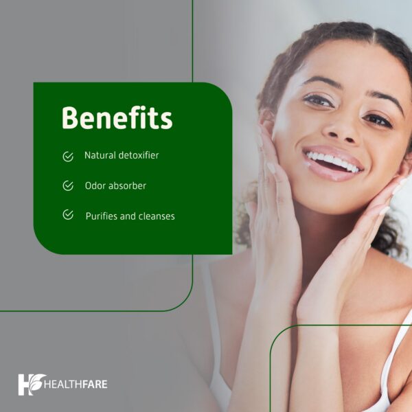 Paquete cápsulas Healthfare carbón activado 1200mg 150 pzas