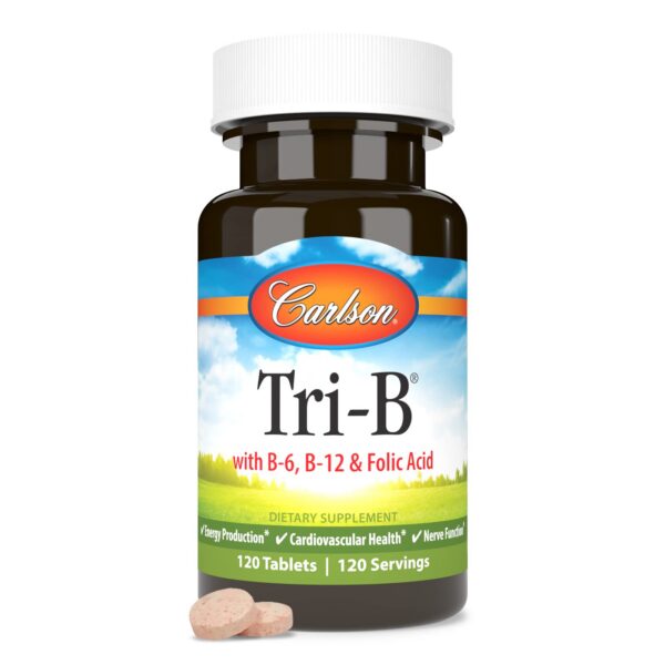Salud cardiovascular con vitaminas B en tabletas