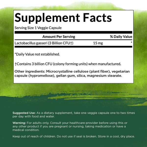 Salud digestiva con Lactobacillus Gasseri Swanson