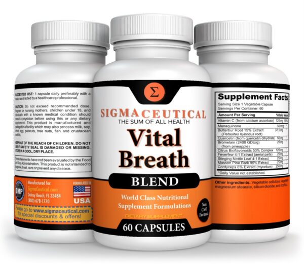 Salud pulmonar y respiratoria suplemento Sigmaceutical