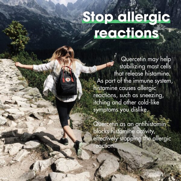 Envase en su estuche con quercetina