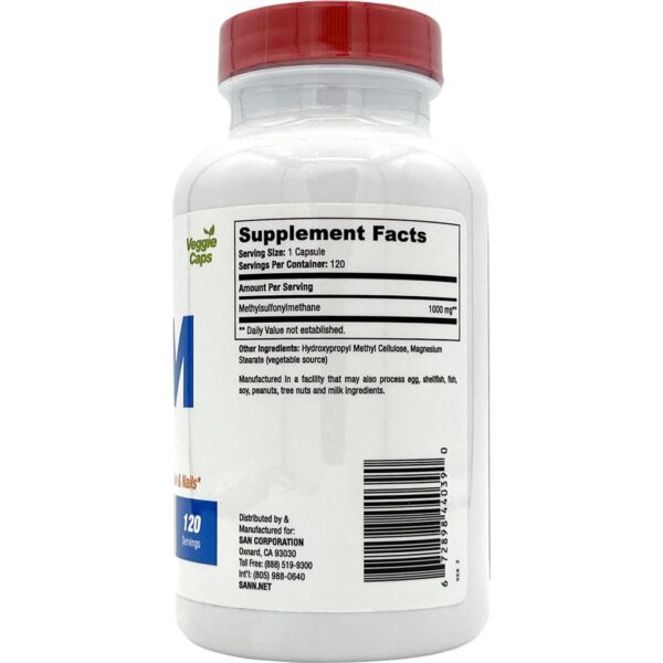 Etiqueta y frasco SAN MSM