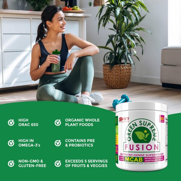 SAN Nutrition mezcla smoothie vegana con hongos adaptogénicos