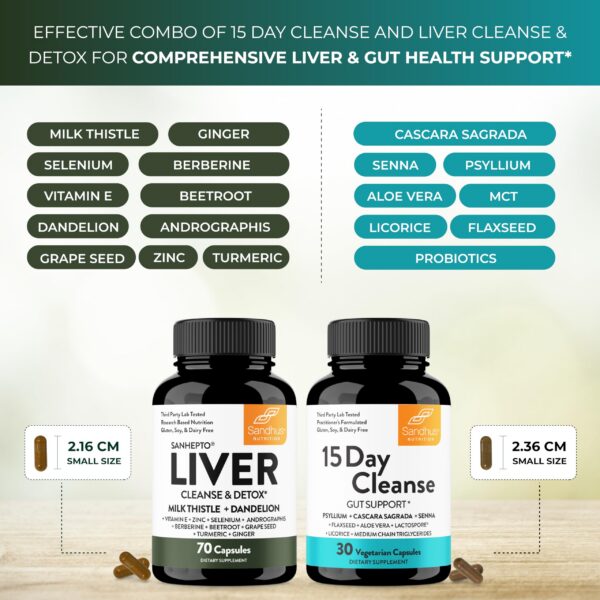 Envase de 100 cápsulas Sandhu's Liver Cleanse