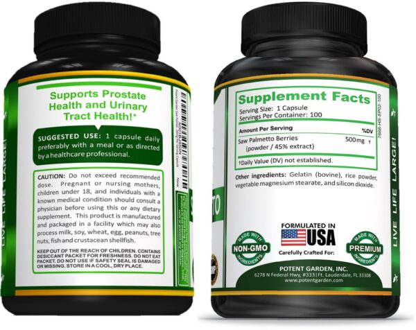 Saw Palmetto bloqueador DHT apoyo salud capilar y próstata