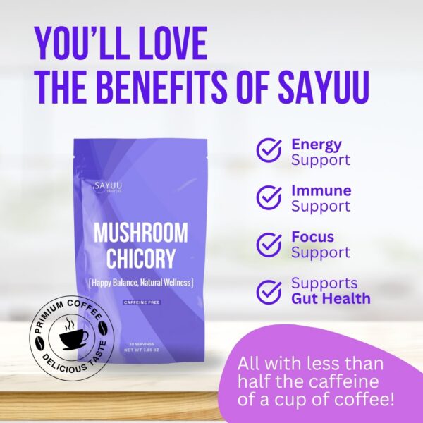 Envase SAYUU producto ecológico vegano sin cafeína