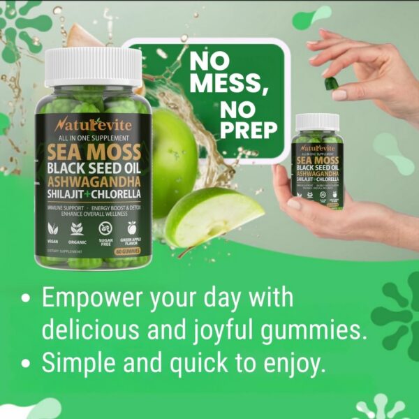 Version 1.0.0 Etiqueta de ingredientes Sea Moss Gummies