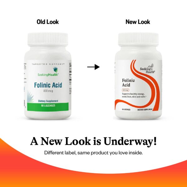 Información de ingredientes Seeking Health ácido folínico