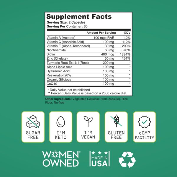 SELF NUTRITION suplemento con biotina y CoQ10