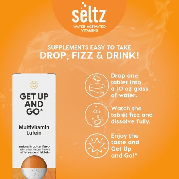 Caja y pack de 6 de Seltz Get Up and Go