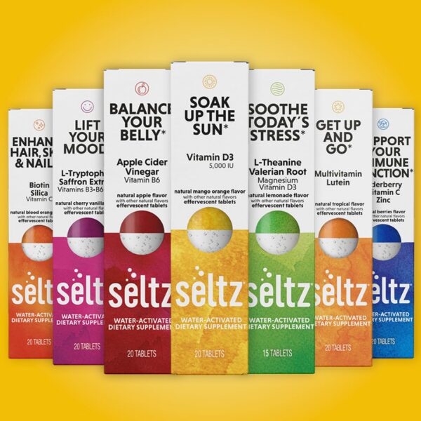 Caja con 6 frascos de tabletas