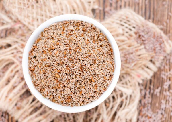 Semillas de psilio orgánicas para dieta keto y vegana