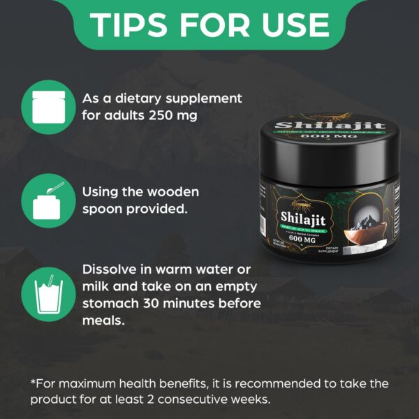 Shilajit con minerales trazas y ácido fúlvico