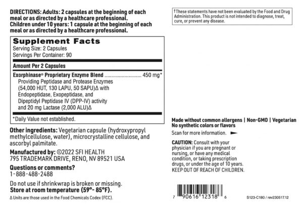 Vista lateral del frasco SerenAid