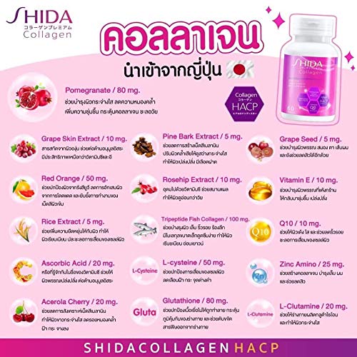 Version 1.0.0 Botella rosa de Shida Collagen Q10