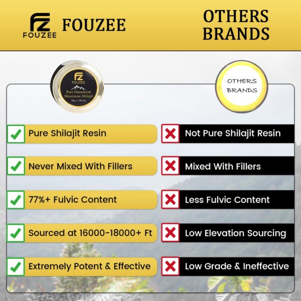 Shilajit auténtico Himalaya puro 30 gramos FOUZEE