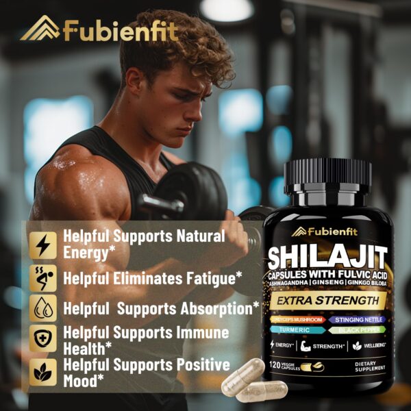 Ácido fúlvico y ashwagandha en empaque