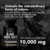 Etiqueta de shilajit y componentes