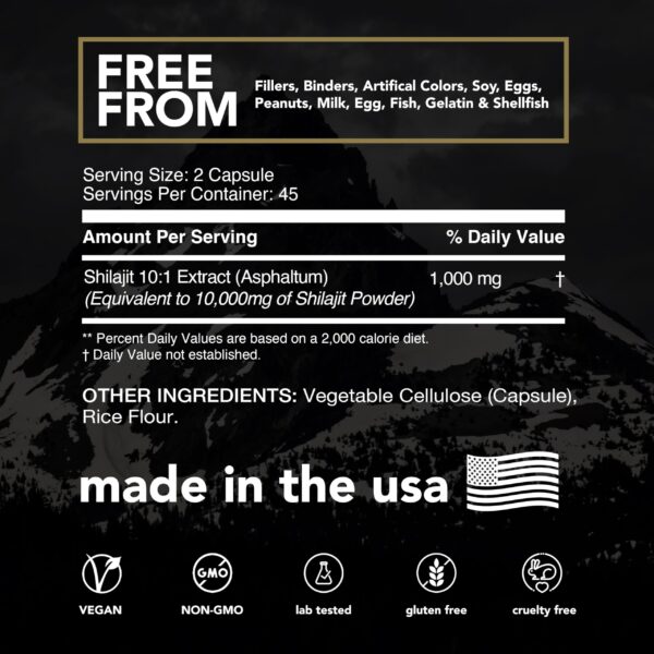 Caja y blíster de Shilajit crudo