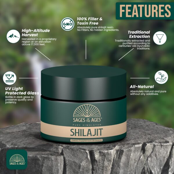 Shilajit Himalaya suplemento natural minerales traza ácido fúlvico