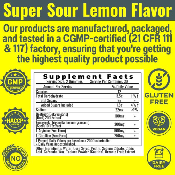 Gomitas SHIZAM - detalle de la etiqueta