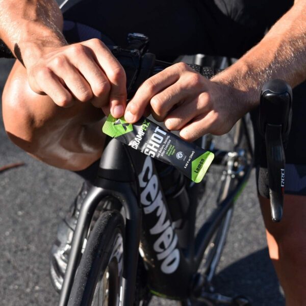 Shot espresso con cafeína CrampFix para energía y calambres