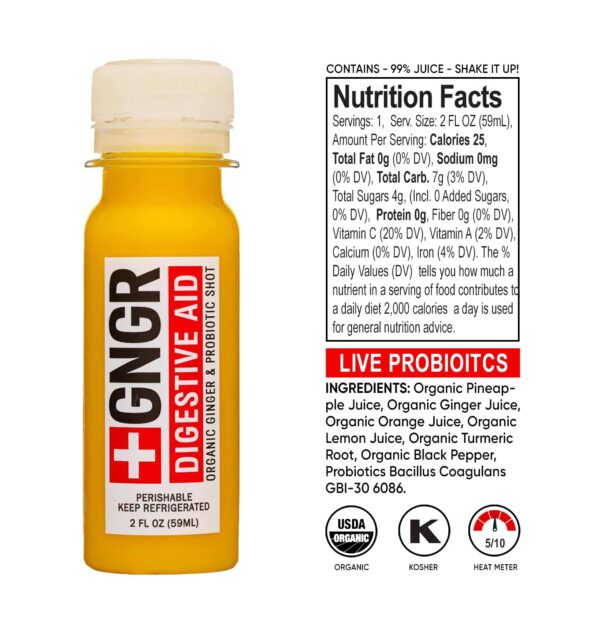 Shots para bienestar y energía +GNGR pack 24