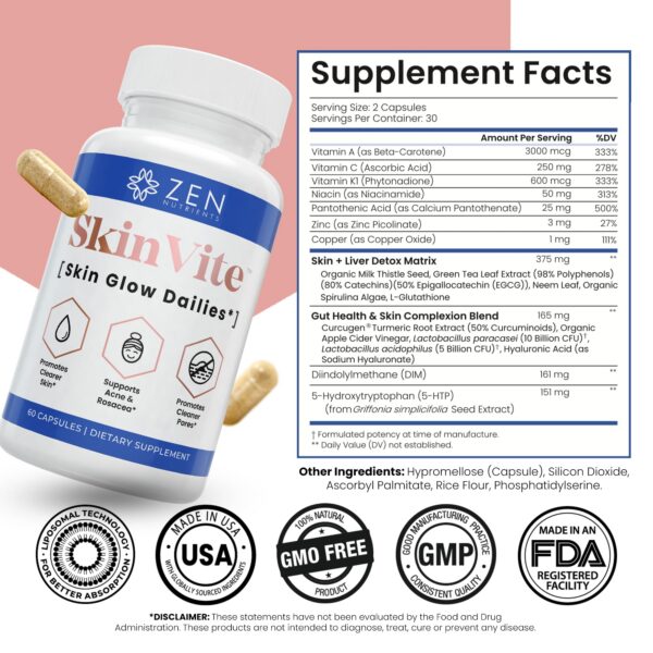 Caja externa de SkinVite Zen Nutrients