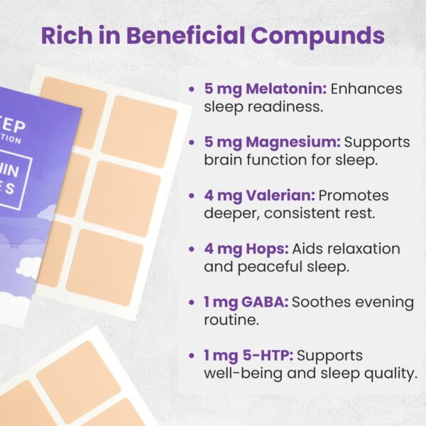 Sleep Connection parches melatonina close-up