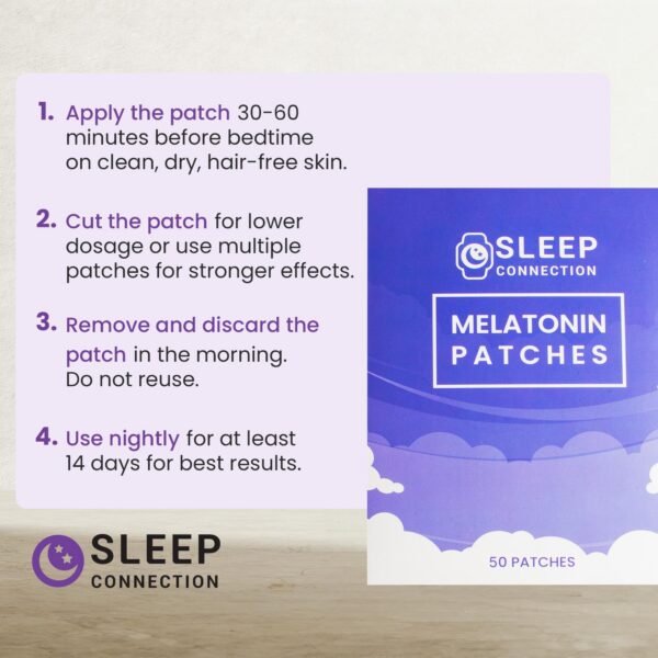 Sleep Connection parches melatonina paquete lateral