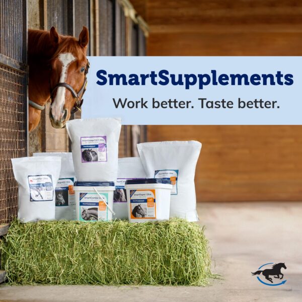 Pellets de espirulina SMARTPAK apoyando sistema inmunológico equino