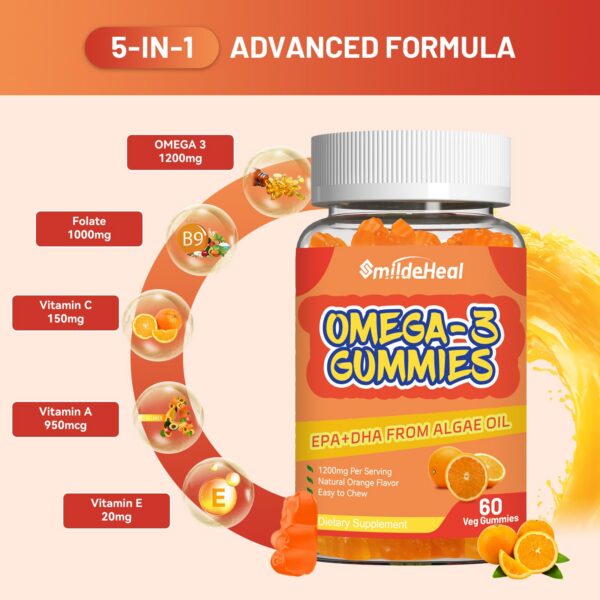 Envase de gomitas Omega-3 SmildeHeal